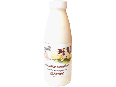 Молоко Бификроха коровье цельное пастеризованное 2-4,5% 500 мл 1-00217254_1