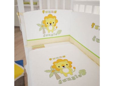 Комплект в кроватку Fairy, Джунгли, 7 предметов 1-00122506_2