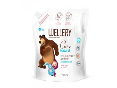 Кондиционер Wellery Care Natural для детского белья 1500 мл, Doy pack 1-00222490_1