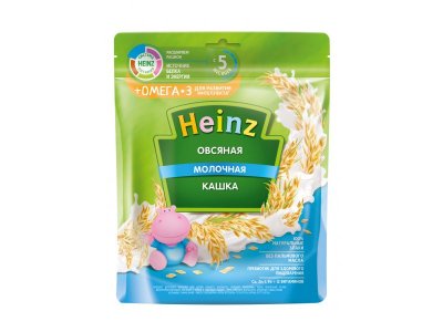 Каша Heinz, молочная Овсяная 200 г, пауч 1-00222668_1