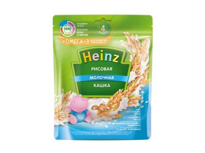 Каша Heinz, молочная Рисовая 200 г, пауч 1-00222669_1