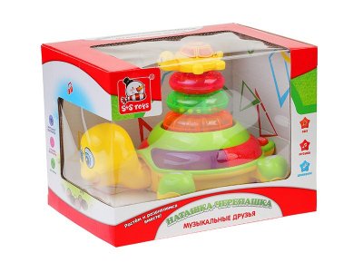 Игрушка развивающая S+S Toys Черепаха пластиковая с подвижными и светящимися элементами 1-00218677_4