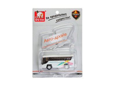 Игрушка S+S Toys, Автобус металлический с элементами пластика 1-00218689_2