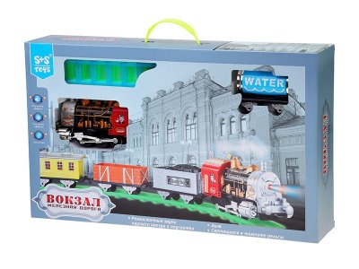 Железная дорога S+S Toys со звуковыми, подвижными и светящимися элементами 1-00218695_1