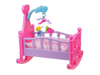 Кроватка для кукол S+S Toys пластиковая Заботливая мама с аксессуарами 1-00218708_1