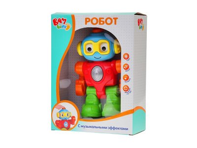 Робот S+S Toys, Bambini музыкальный пластиковый со светящимися элементами 1-00218724_4