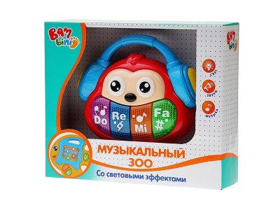 Игрушка развивающая S+S Toys, Bambini Пианино Музыкальное ЗОО со светящимися элементами 1-00218748_9