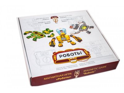 Игрушка из дерева Mr. Bigzy, Магнитная игра Роботы 1-00223442_1