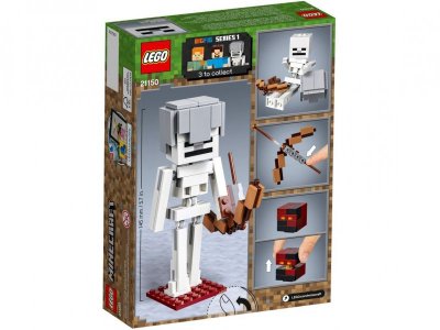 Конструктор Lego Minecraft, Большие фигурки: скелет с кубом магмы 1-00224125_2