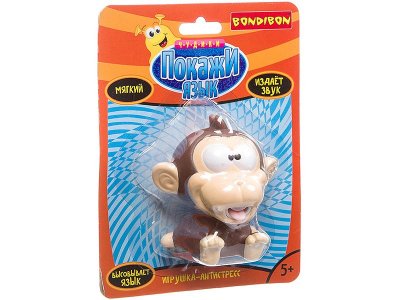 Игрушка-антистресс Bondibon, Чудики, Покажи язык, Обезьяна 1-00224347_2