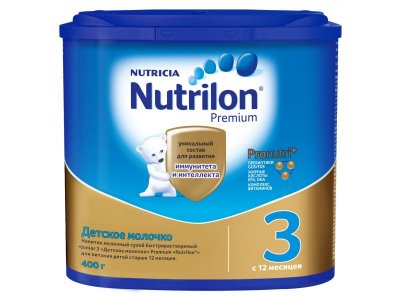 Смесь Nutrilon Junior 3, детское молочко 400 г банка 1-00008090_1