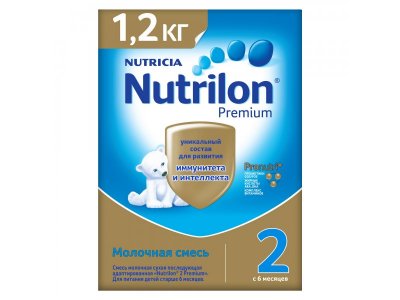 Смесь Nutrilon 2 Premium молочная, 1200 г 1-00196294_1