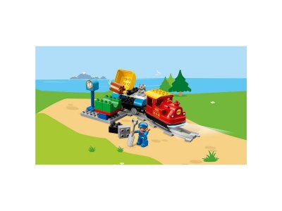 Конструктор Lego Duplo, Поезд на паровой тяге 1-00225284_16