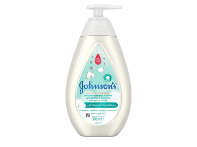 Шампунь-пенка Johnson's baby для мытья и купания, Нежность хлопка 300 мл 1-00225668_1