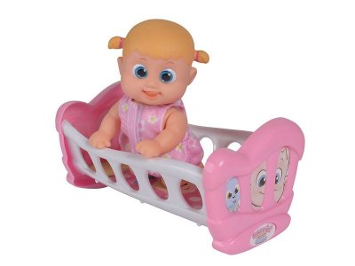Игрушка интерактивная Bouncin' Babies, Кукла Бони с кроваткой 16 см 1-00226617_1
