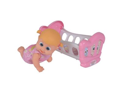 Игрушка интерактивная Bouncin' Babies, Кукла Бони с кроваткой 16 см 1-00226617_2