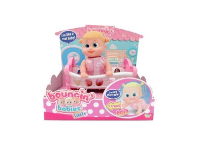 Игрушка интерактивная Bouncin' Babies, Кукла Бони с кроваткой 16 см 1-00226617_3