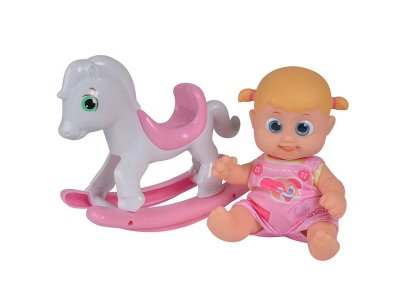 Игрушка интерактивная Bouncin' Babies, Кукла Бони с лошадкой-качалкой 16 см 1-00226618_1