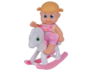 Игрушка интерактивная Bouncin' Babies, Кукла Бони с лошадкой-качалкой 16 см 1-00226618_2