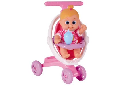 Игрушка интерактивная Bouncin' Babies, Кукла Бони с коляской 16 см 1-00226619_2