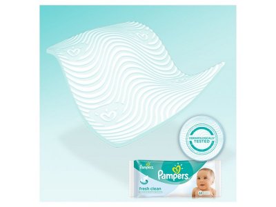 Салфетки влажные Pampers Baby Fresh Clean, 128 шт. 1-00000233_6
