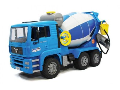 Игрушка Bruder, Бетономешалка MAN (подходит модуль со звуком и светом H) 1-00227712_1