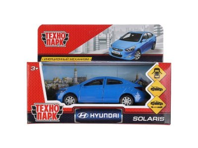 Модель Технопарк, машина Hyundai Solaris, открыв. двери, инерц., 12 см 1-00227737_1