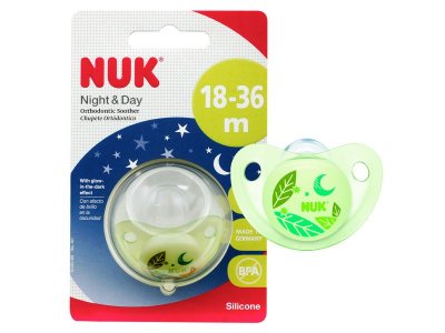 Пустышка Nuk, Night&Day силиконовая для сна, р-р 3 1-00225549_1
