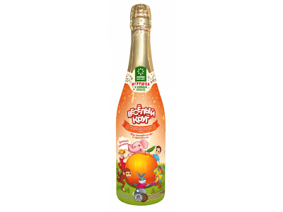 Напиток Веселый круг детский газированный красный апельсин 0,75л 1-00228091_1