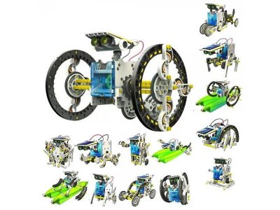 Набор для опытов и экспериментов 1Toy Экспериментариум, Робот на солнечной батарее (13 в 1) 1-00228970_2