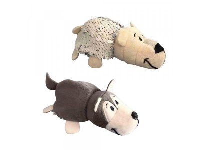 Игрушка 1Toy Вывернушка Блеск с пайетками Хаски-Полярный медведь, 12 см 1-00229011_1