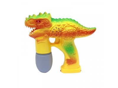 Игрушка 1Toy Мы-шарики! Пистолет-динозавр с мыльными пузырями, свет/звук, яйцо-бутылка 70 мл 1-00229103_2