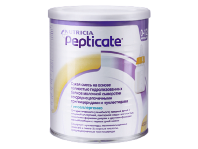 Смесь Nutricia Pepticate сухая 0-12 мес. 450 г банка 1-00229349_1