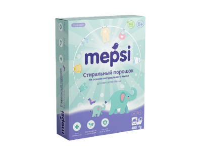 Порошок стиральный Mepsi гипоаллергенный для детского белья 400 г 1-00229656_1