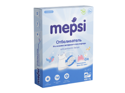 Отбеливатель Mepsi гипоаллергенный для детского белья 400 г 1-00229657_1