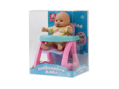 Пупс S+S Toys, Заботливая мама, на стульчике 7 см 1-00224302_3