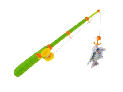 Игра S+S Toys, Магнитная рыбалка в комплекте с зеленой удочкой и пятью рыбками 1-00228858_2
