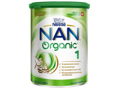 Смесь Nestle NAN 1 молочная сухая Organic 400 г 1-00231618_1