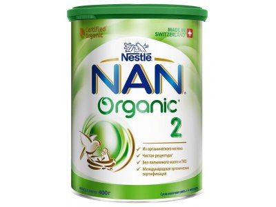 Смесь Nestle NAN 2 молочная сухая Organic 400 г 1-00231619_1
