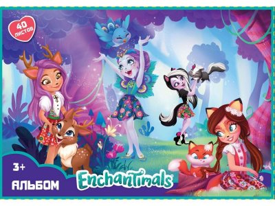 Альбом для рисования Centrum Enchantimals А4, 40 л. 1-00233632_1