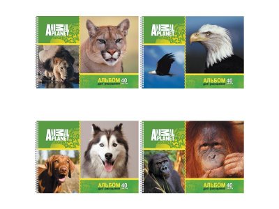 Альбом Action! для рисования, Animal Planet, 40 листов 1-00234057_1