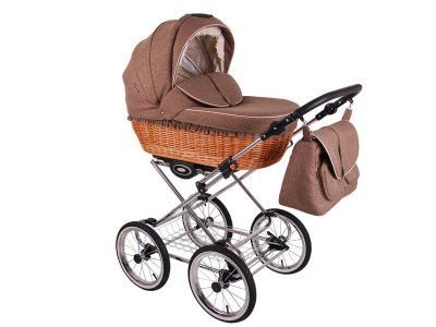Коляска 2 в 1 Lonex Classic Retro Len (натур. Ротанг) 1-00234136_1