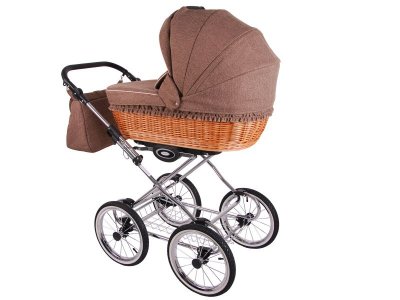 Коляска 2 в 1 Lonex Classic Retro Len (натур. Ротанг) 1-00234136_2
