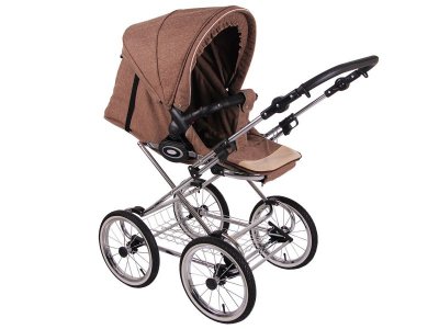 Коляска 2 в 1 Lonex Classic Retro Len (натур. Ротанг) 1-00234136_6