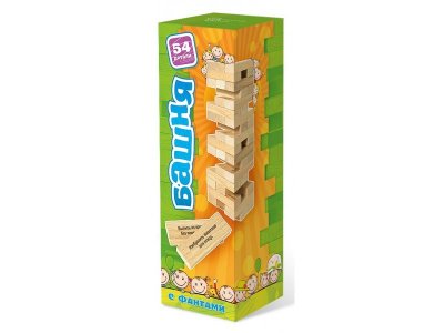 Игра настольная Нескучные игры, Башня с заданиями, 54 дет. 1-00234284_1