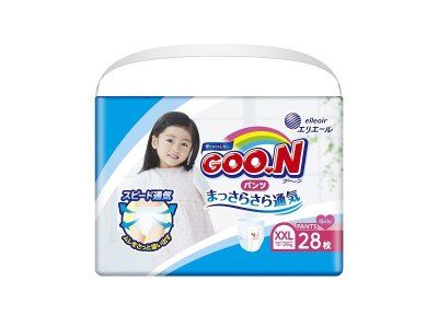 Подгузники-трусики для девочек Goon XXL, 13-25 кг, 28 шт. 1-00006009_1