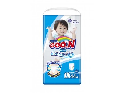 Подгузники-трусики для мальчиков Goon L, 9-14 кг, 44 шт. 1-00006012_1