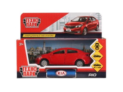 Игрушка Технопарк, Машина Kia Rio инерционная, металл 12 см, 1-00235151_1