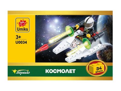 Конструктор Umiks Космолет, 34 дет. 1-00235229_1