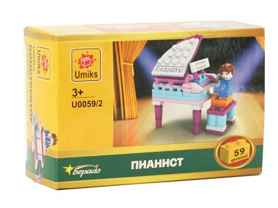 Конструктор Umiks Пианист, 59 дет. 1-00235232_1